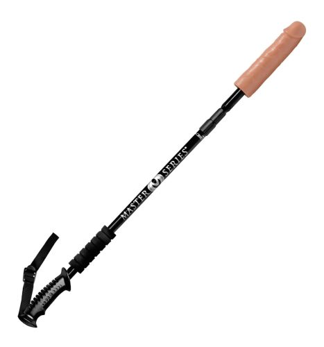/ Master Series Dick Stick - teleszkópos bot dildóval (fekete-natúr)