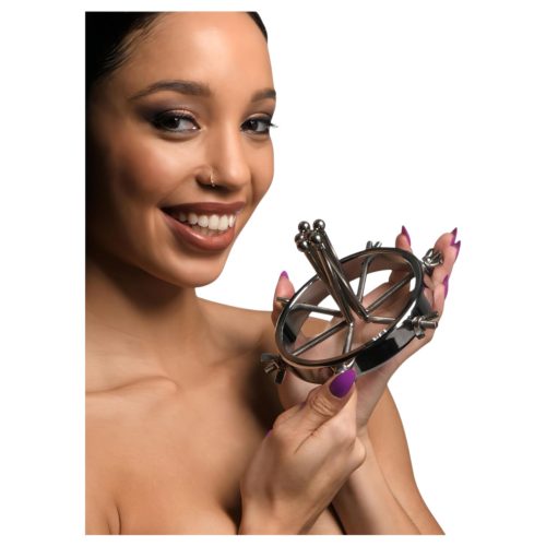 XR Brands Oculus - rozsdamentes acél tágító (ezüst)