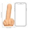 S-Line - középső ujj dildó (natúr)