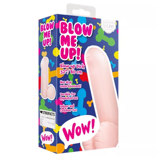 S-Line Blow Me Up - felfújható pénisz lufi, party kellék (80 cm)