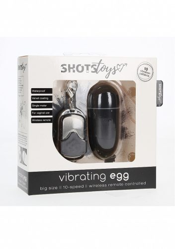 Shots Toys - Vibráló tojás 10 sebességgel és távirányítóval - nagy