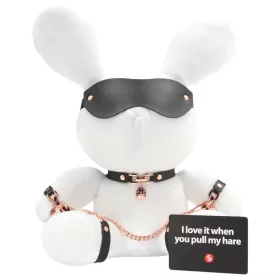   Bondage Rabbit - BDSM nyuszi plüss, vicces ajándék (fehér)