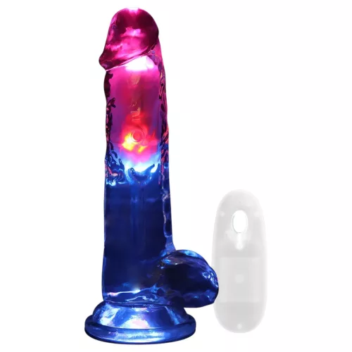 REALROCK - herés, világító vibrátor - 20cm
