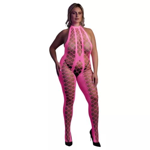 Ouch! - foszforeszkáló nyitott overál (pink)
