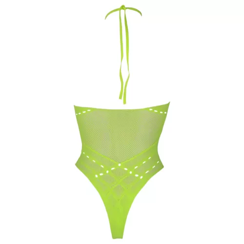 Ouch! - foszforeszkáló pántos hatású body (neon zöld)
