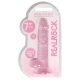 REALROCK - átlátszó élethű dildó - pink (17cm)