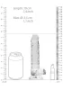 RealRock - átlátszó élethű dildó (átlátszó, 17 cm)