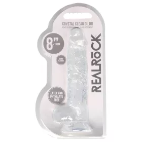 RealRock - átlátszó élethű dildó (átlátszó, 19 cm)