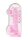 REALROCK - átlátszó élethű dildó - pink (22cm)