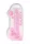 RealRock - átlátszó élethű dildó (pink, 22 cm)