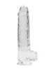 RealRock - átlátszó élethű dildó (átlátszó, 22 cm)