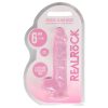 REALROCK - átlátszó élethű dildó - pink (15cm)