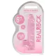 RealRock - átlátszó élethű dildó (pink, 15 cm)