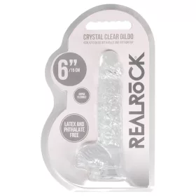 RealRock - átlátszó élethű dildó (átlátszó, 15 cm)