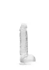 RealRock - átlátszó élethű dildó (átlátszó, 15 cm)
