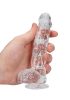 REALROCK - átlátszó élethű dildó - átlátszó (15cm)