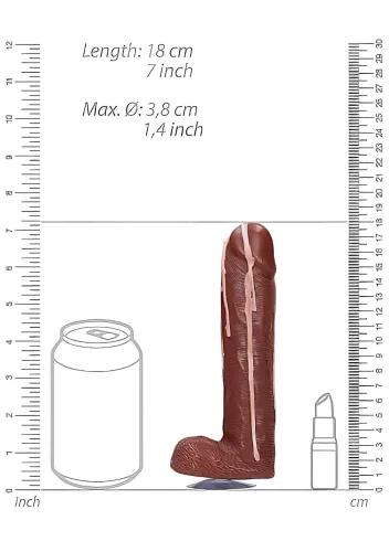 S-Line - Dicky Cum - szappan pénisz herékkel (barna, 250 g)