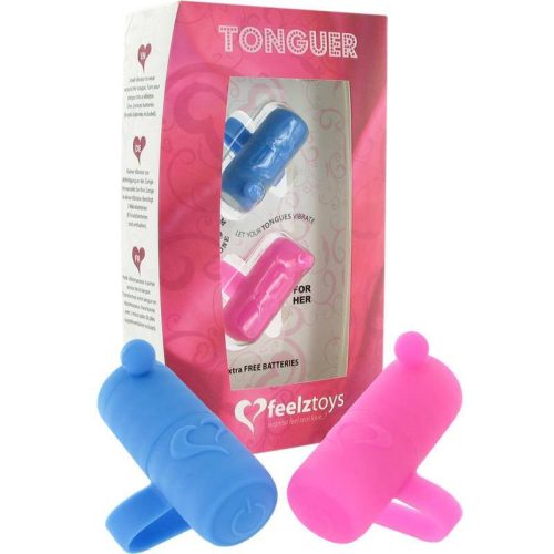 Feelztoys Tonguer nyelv vibrátor - kék és rózsaszín