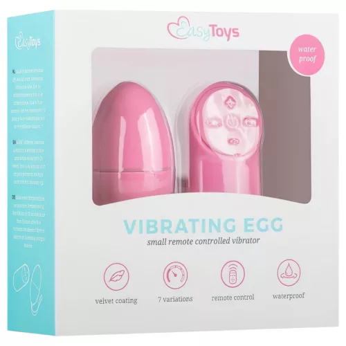 EasyToys - 7 ritmusú rádiós vibrációs tojás (pink)
