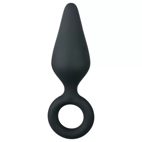EasyToys Pointy Plug S - anál plug (fekete) - kicsi