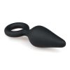 Easytoys Pointy Plug S - anál dildó (fekete) - kicsi