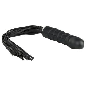   Easytoys Flogger - korbács és szilikon dildó egyben (fekete)