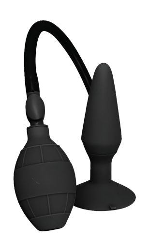 MenzStuff L - pumpálható anál plug - fekete (nagy)