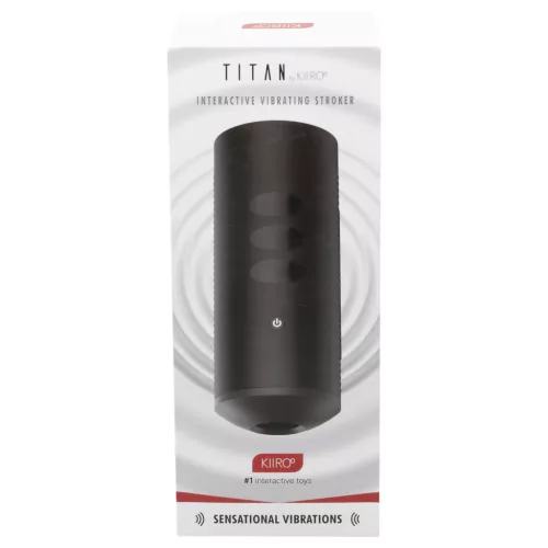 Kiiroo Titan - interaktív maszturbátor férfiaknak (fekete)