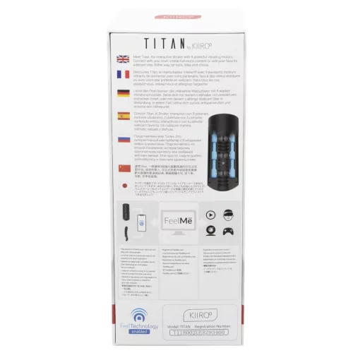 Kiiroo Titan - interaktív maszturbátor férfiaknak (fekete)