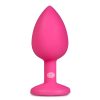 Easytoys Diamond Small - anál dildó (pink-fehér)