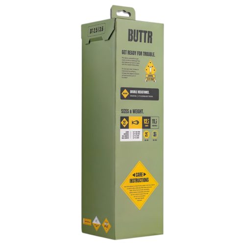 BUTTR Double Trouble - tapadókorongos fisting dildó (fekete)