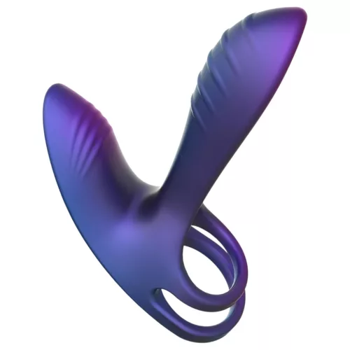 Hueman Infinity Ignite - vibrációs pénisz- és heregyűrű (lila)