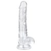 EasyToys - herés dildó - 17cm (átlátszó)
