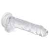 EasyToys - herés dildó - 17cm (átlátszó)