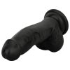 Easytoys - élethű herés dildó - 12 cm (fekete)