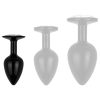 / Easytoys Anal Collection - anál plug kővel - S (fekete)