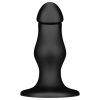 BUTTR FIM-92 - tapadókorongos anál dildó (fekete)