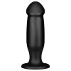BUTTR AH-1 - tapadókorongos anál dildó (fekete)