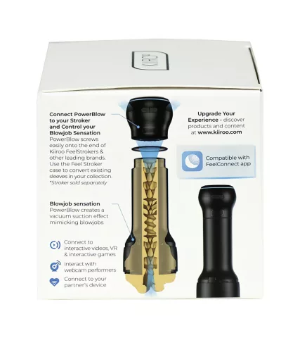 Kiiroo PowerBlow - maszturbátor szívó- és okos tartozék (fekete)
