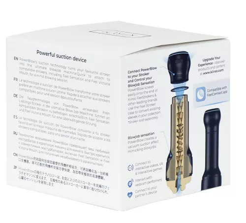 Kiiroo PowerBlow - maszturbátor szívó- és okos tartozék (fekete)