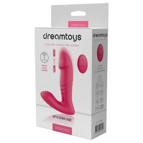Dreamtoys - rádiós, hordható lökő vibrátor (pink)