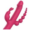 Dreamtoys Anywhere Pleasure Vibe - akkus, 4 ágú vibrátor (pink)