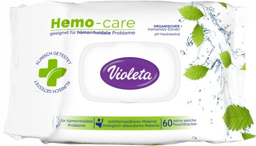 Violeta nedves toalett papír hemocare aranyeres tünetek kezelésének kiegészítésére 60 db