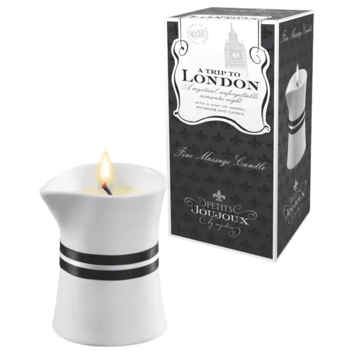 Petits Joujoux London - masszázsgyertya - rebarbara-amber (120 ml)
