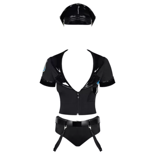 Obsessive Police - szexi rendőrnő jelmez szett (S/M)