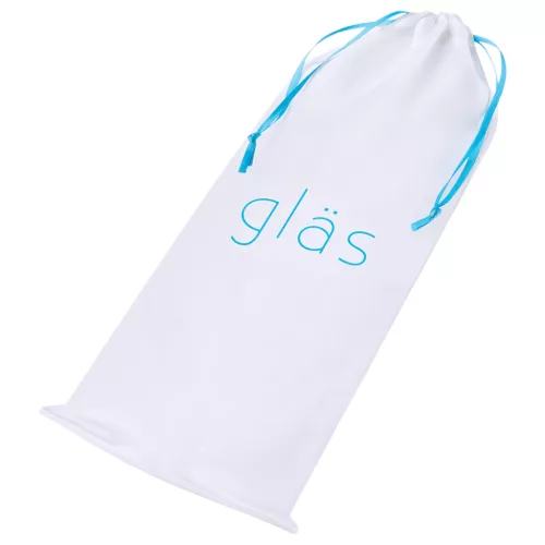 GLAS - kétvégű, G-pont üveg dildó (átlátszó)