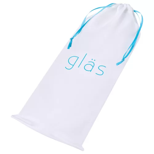 / GLAS - üveg dupla dildó (fekete)