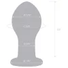 GLAS Galileo - üveg anál plug (fekete-arany)