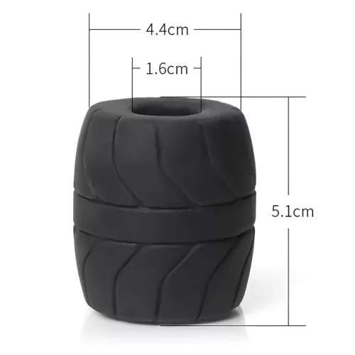 Perfect Fit - SilaSkin Ball Heregyűrű és nyújtó (fekete)