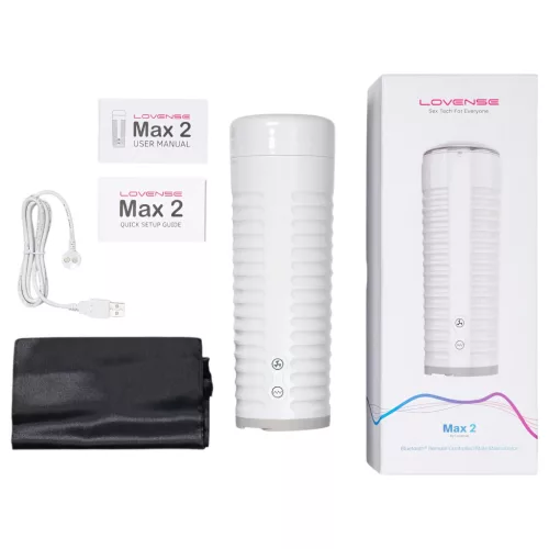 Lovense Max 2 - App-vezérelt maszturbátor, férfiaknak (fehér)